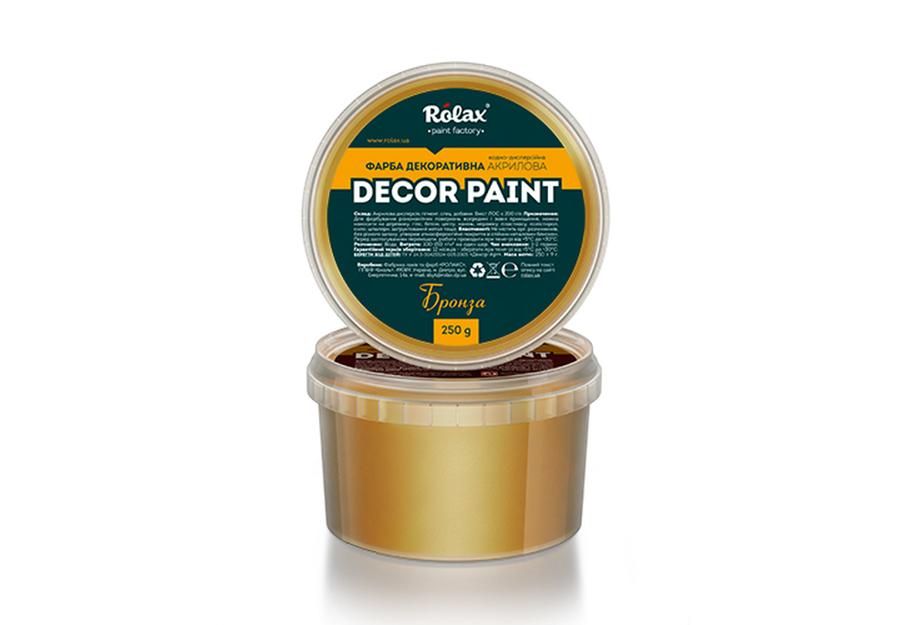 Краска декоративная акриловая "DECOR PAINT" бронза