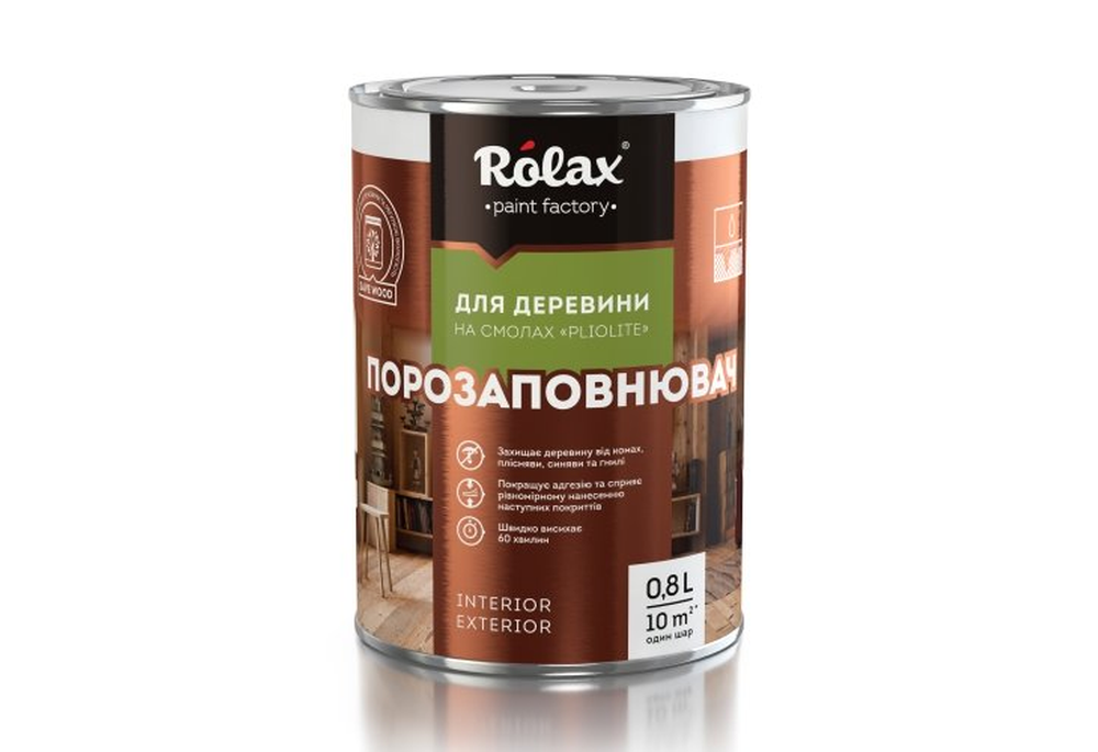 Порозаполнитель для древесины на акриловых смолах