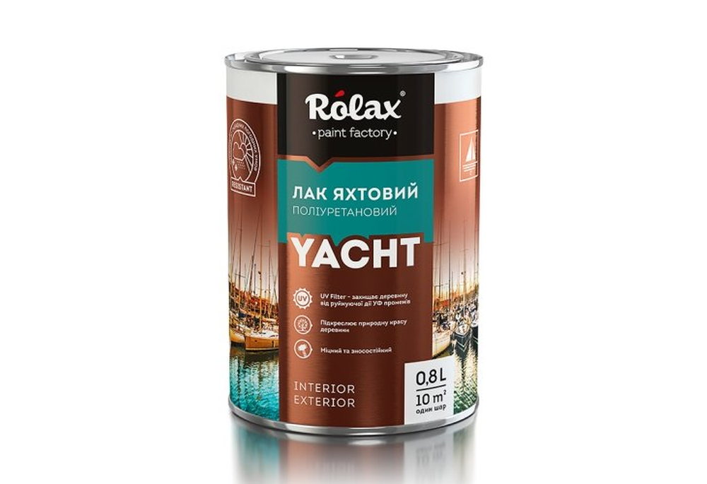 Лак яхтенный полиуретановый "YACHT" глянцевый