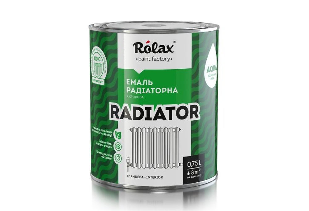 Эмаль радиаторная акриловая "RADIATOR" снежно-белая