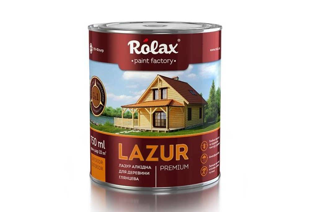 Лазурь для древесины алкидная "LAZUR" темный дуб